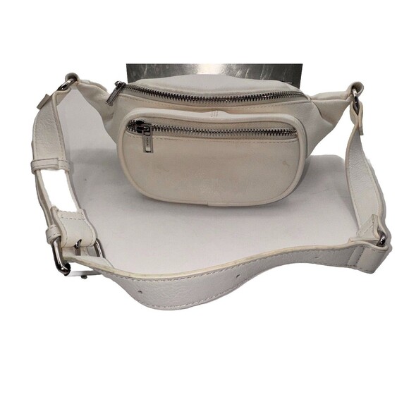 John Galt Handbags - John Galt Brandy Melville White Multi Zippered Made In Italy Belt Bag Fanny Pack